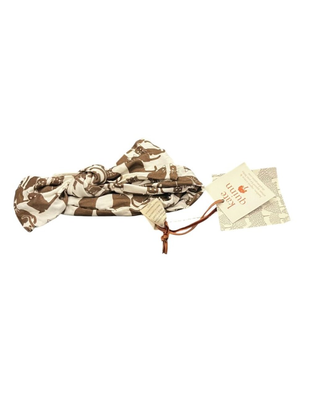 Kate Quinn Organics New Large Bow Cat Headband Size L
